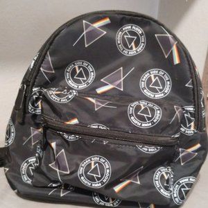 PINK FLOYD Small Black Backpack Bag Dark side of the Moon Officially licensed.